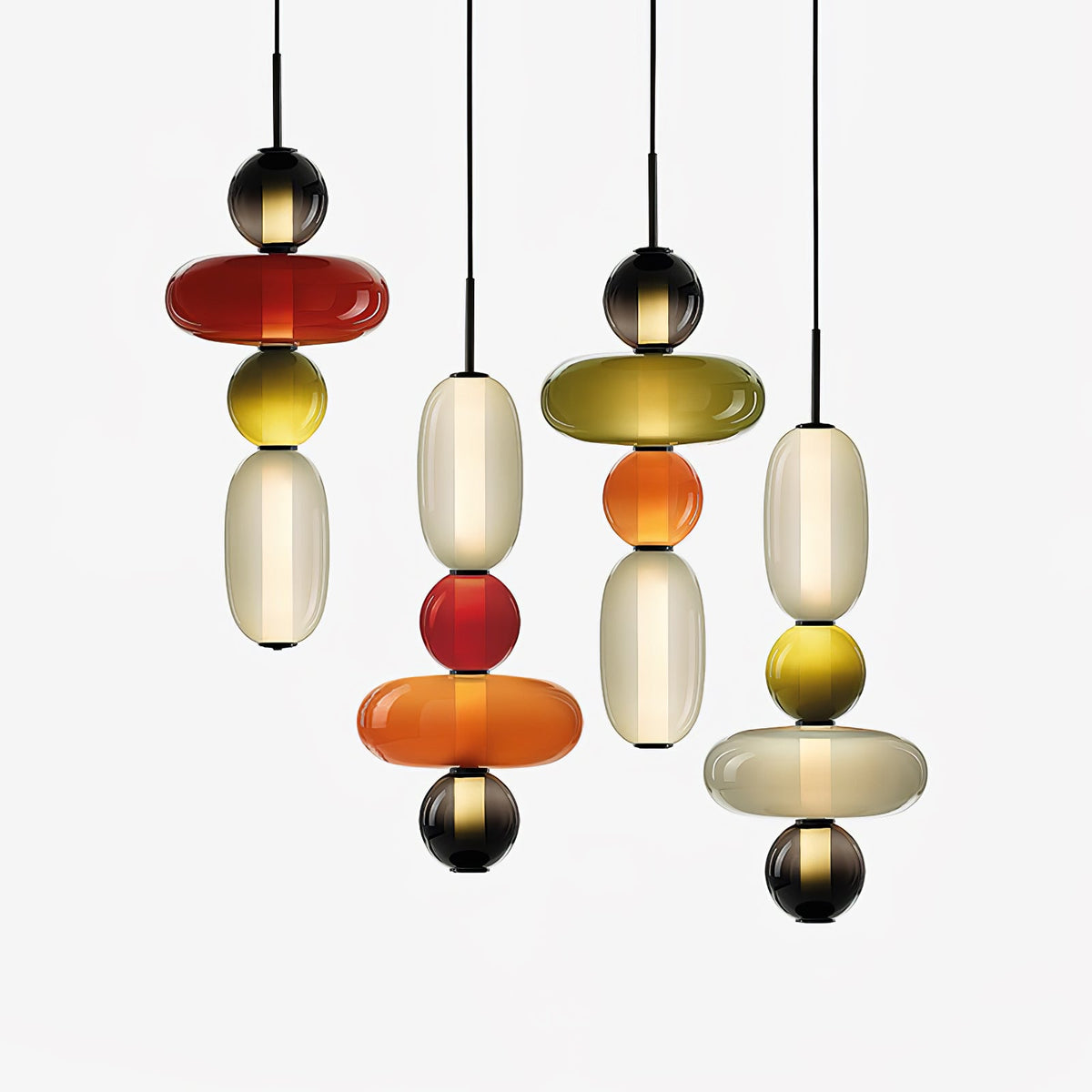 Noxic Suspension Artistique en Verre et Acrylique