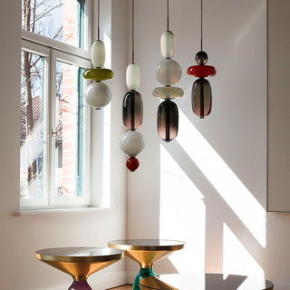 Noxic Suspension Artistique en Verre et Acrylique