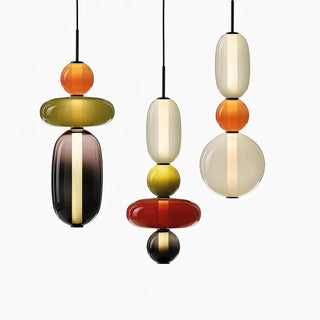 Noxic Suspension Artistique en Verre et Acrylique
