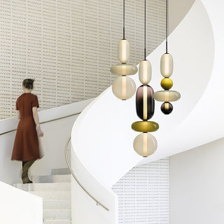 Noxic Suspension Artistique en Verre et Acrylique