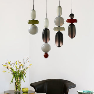 Candied Glass Combo Pendant Light-Neutral Decor