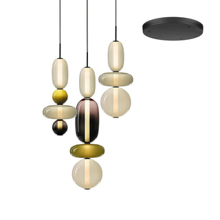 Cunorara Prime Art Coloré Verre Lustre