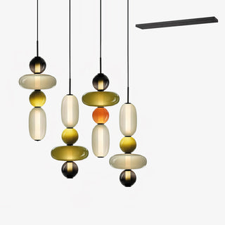Candied Glass Combo Pendant Light-Neutral Decor