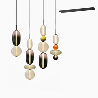 Candied Glass Combo Pendant Light-Neutral Decor