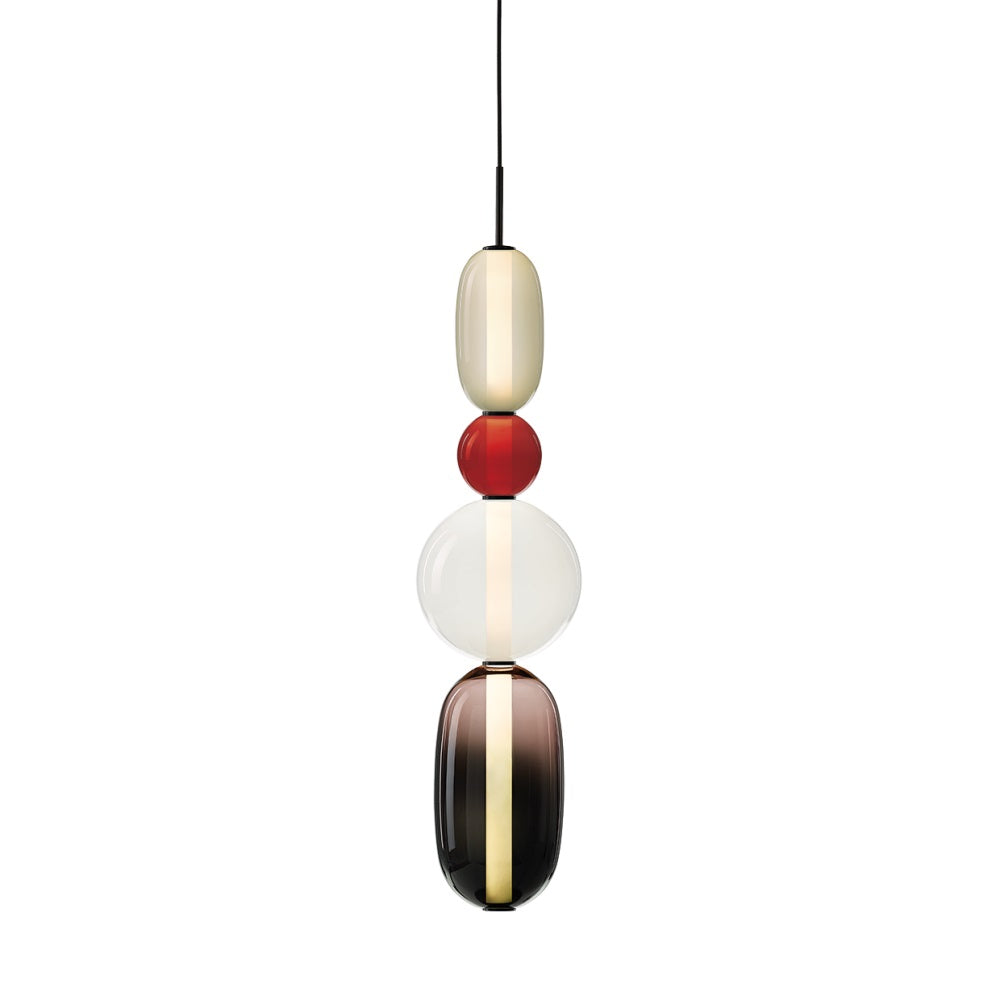 Zodore Prime Art Coloré Verre Suspension