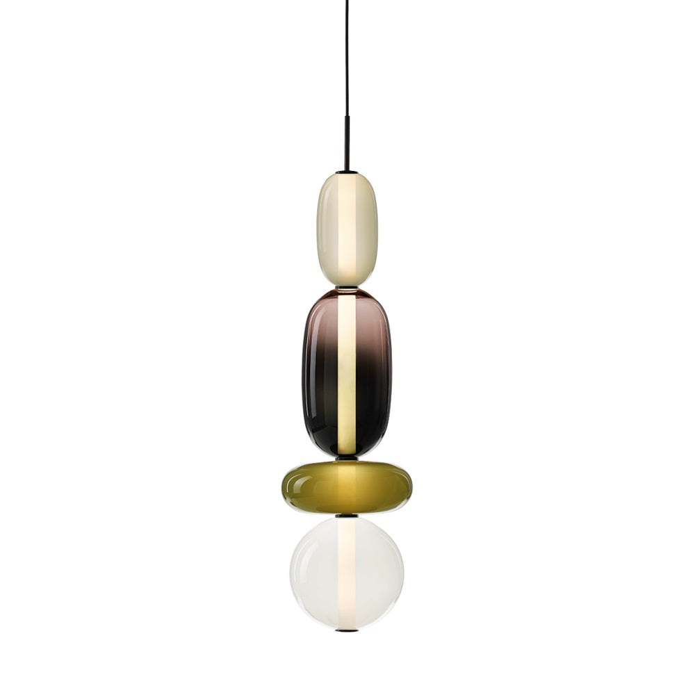 Zodore Prime Art Coloré Verre Suspension