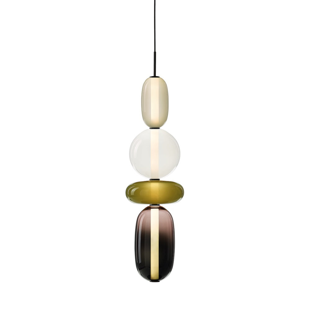 Zodore Prime Art Coloré Verre Suspension