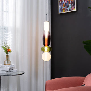 Zodore Prime Art Coloré Verre Suspension