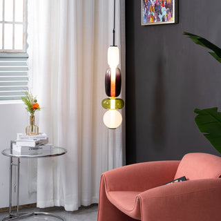 Zodore Prime Art Coloré Verre Suspension