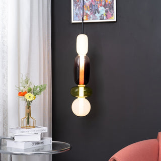 Zodore Prime Art Coloré Verre Suspension