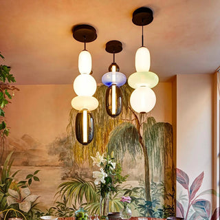 Zodore Prime Art Coloré Verre Suspension