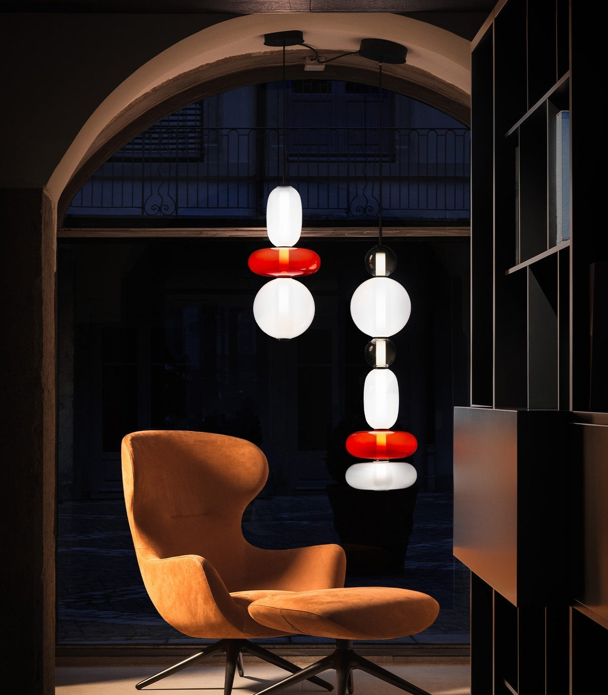 Zodore Prime Art Coloré Verre Suspension