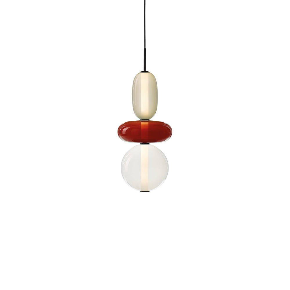 Zodore Prime Art Coloré Verre Suspension