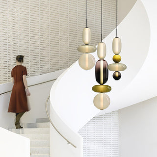 Noxic Suspension Artistique en Verre et Acrylique