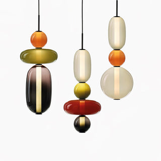 Noxic Suspension Artistique en Verre et Acrylique