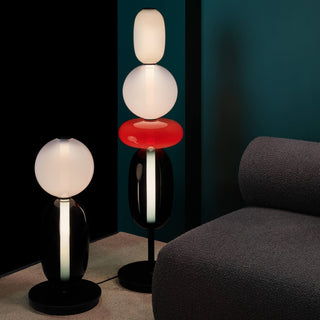 Lampe à poser en verre coloré