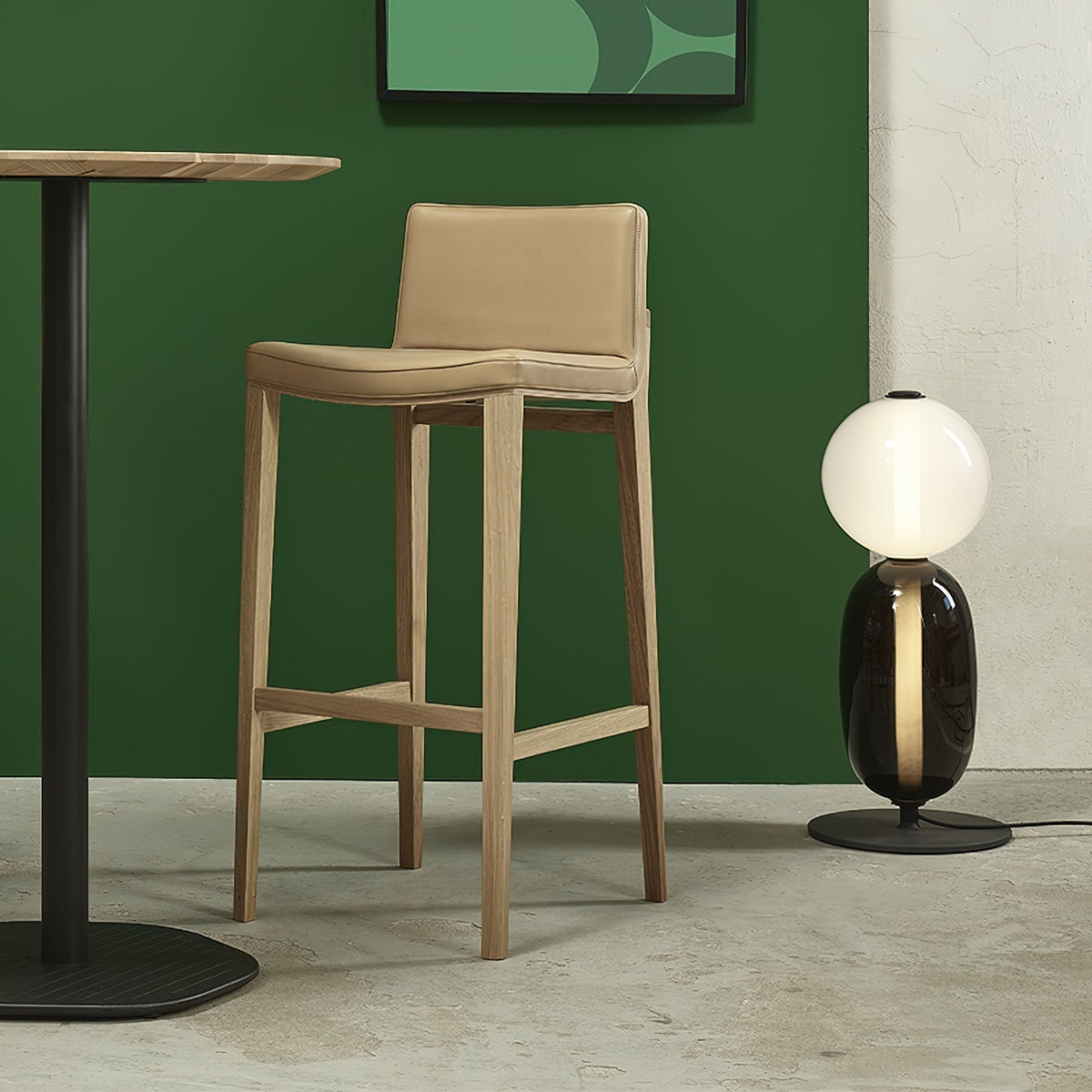 Lampe à poser en verre coloré