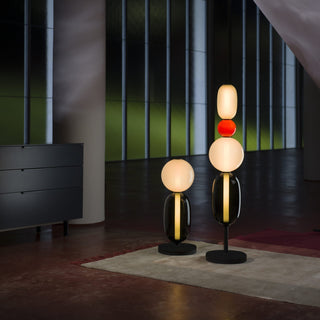 Lampe à poser en verre coloré