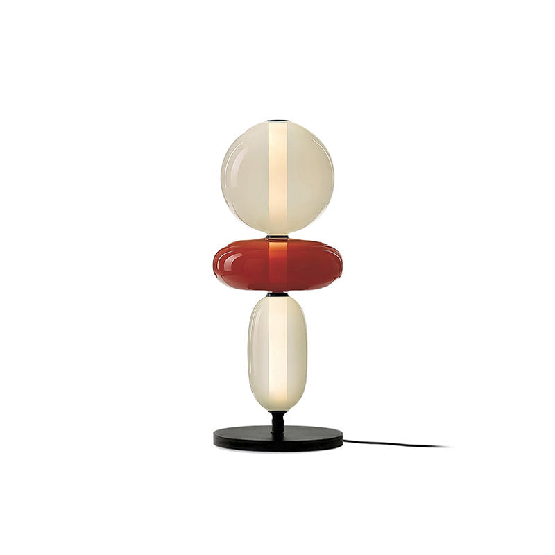 Lampe à poser en verre coloré