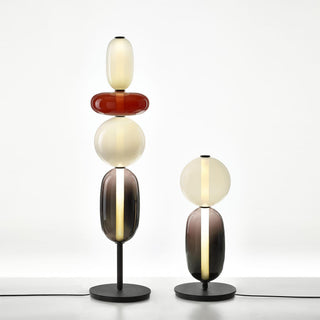 Lampe à poser en verre coloré