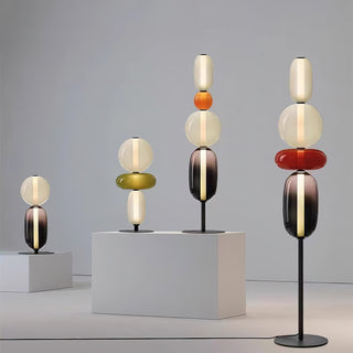 Lampe à poser en verre coloré