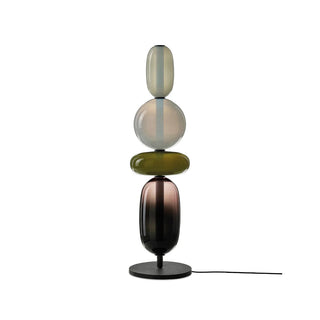 Lampe à poser en verre coloré
