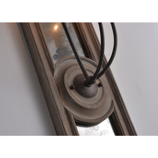 Phasis Applique Murale en Métal Vintage à 3 Lumières avec Miroir Élégance