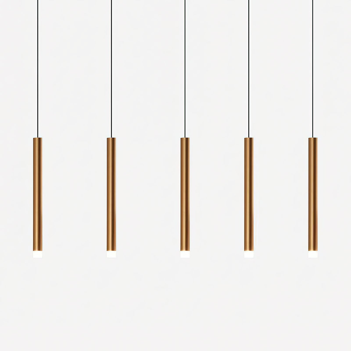 Quint Lustre en Laiton et Acrylique Minimaliste Moderne