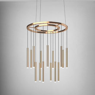 Quint Lustre en Laiton et Acrylique Minimaliste Moderne