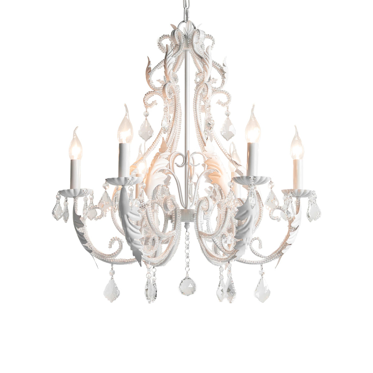 Perisse Suspension Lampe Porte-Bougie Perles de Cristal