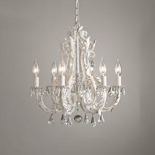 Lustra Suspension Lampe Porte-Bougie Perles de Cristal
