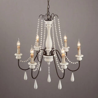 Lustra Lustre à Bougies Bras Voluté Rustique