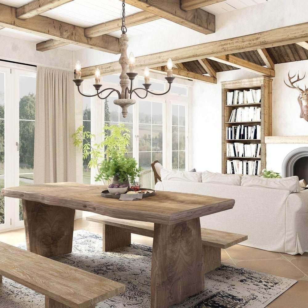 Ivarise Lustre Bougeoir Ferme Rustique