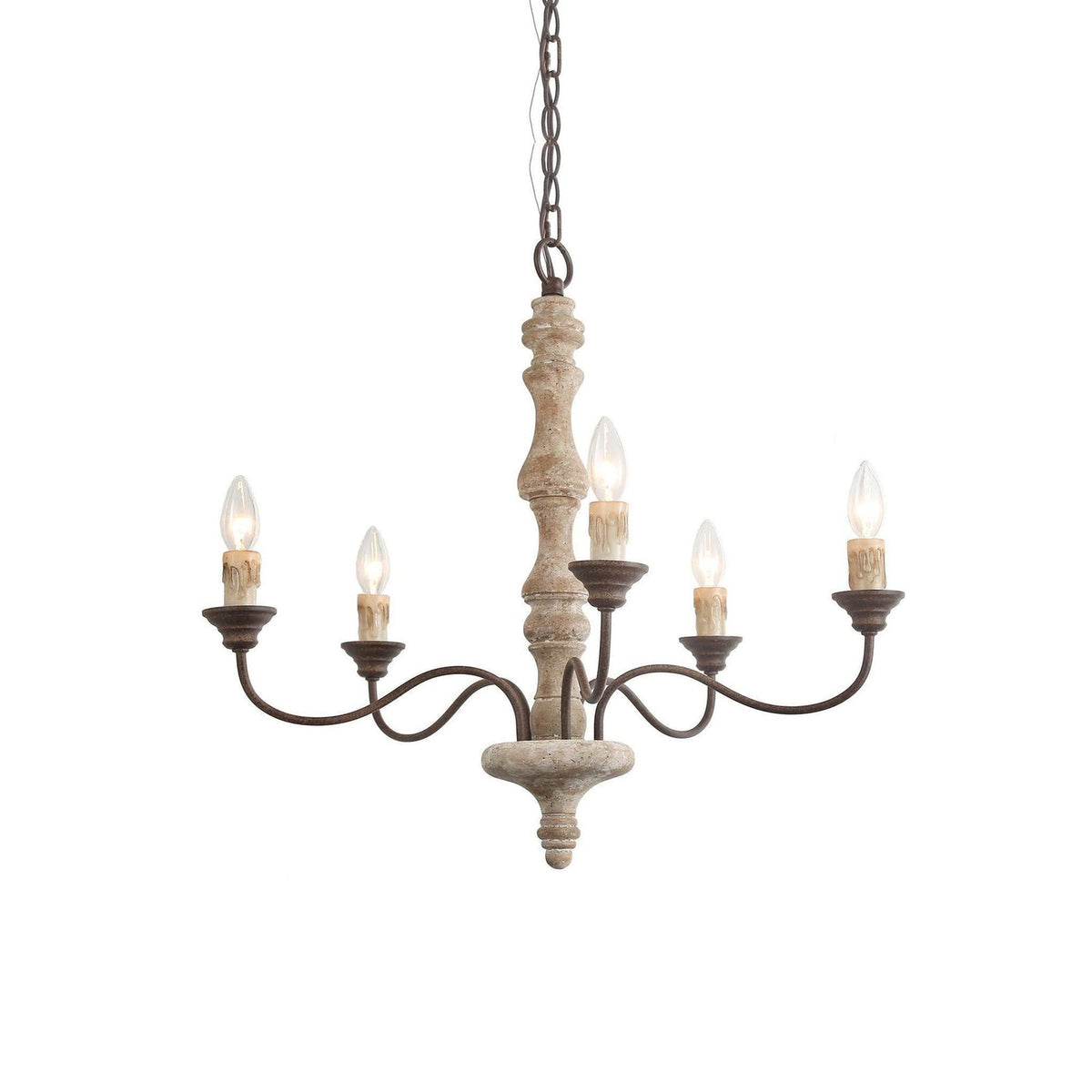 Ivarise Lustre Bougeoir Ferme Rustique