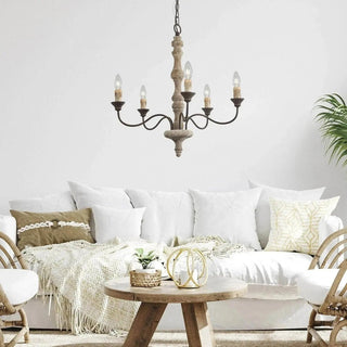 Aurora Lustre Bougeoir Ferme Rustique