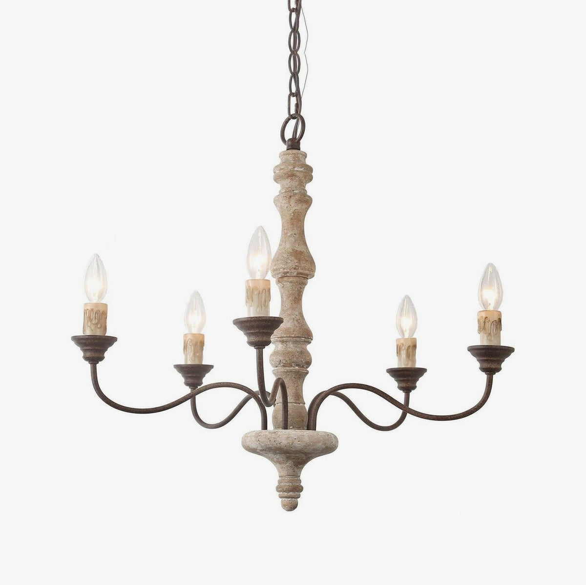Ivarise Lustre Bougeoir Ferme Rustique