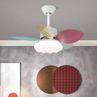 Liora Plafonnier Ventilateur en Verre Multicolore