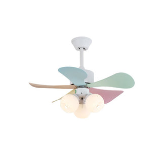 Liora Plafonnier Ventilateur en Verre Multicolore