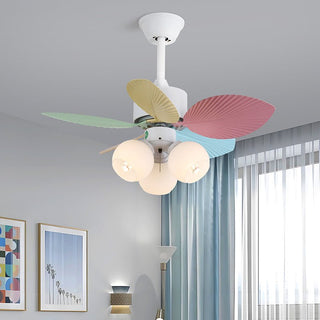 Liora Plafonnier Ventilateur en Verre Multicolore