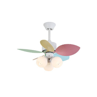 Liora Plafonnier Ventilateur en Verre Multicolore