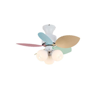 Liora Plafonnier Ventilateur en Verre Multicolore