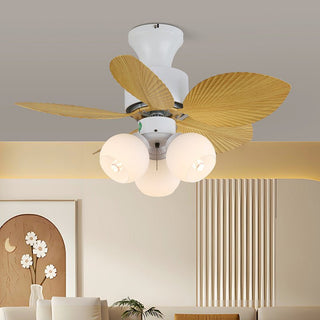 Liora Plafonnier Ventilateur en Verre Multicolore