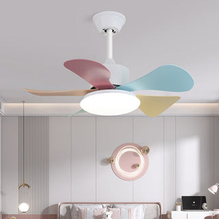 Liora Plafonnier Ventilateur en Verre Multicolore
