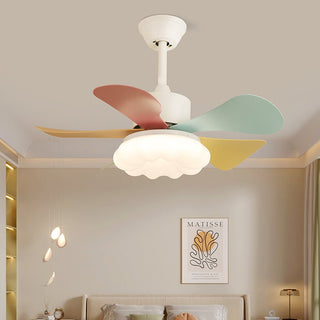 Liora Plafonnier Ventilateur en Verre Multicolore