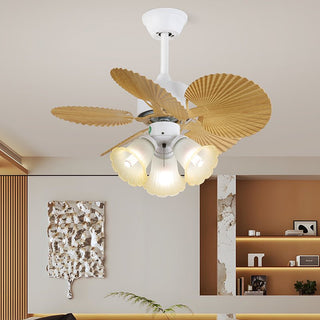 Liora Plafonnier Ventilateur en Verre Multicolore
