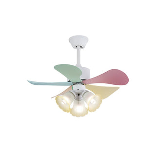 Liora Plafonnier Ventilateur en Verre Multicolore