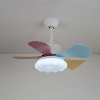 Liora Plafonnier Ventilateur en Verre Multicolore