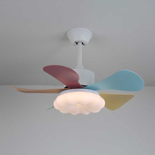 Liora Plafonnier Ventilateur en Verre Multicolore