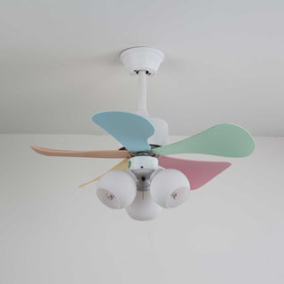Liora Plafonnier Ventilateur en Verre Multicolore