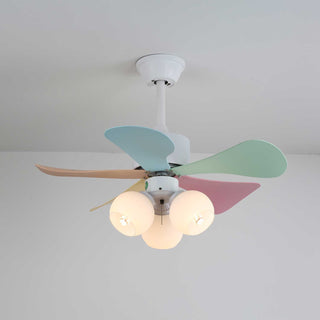 Liora Plafonnier Ventilateur en Verre Multicolore